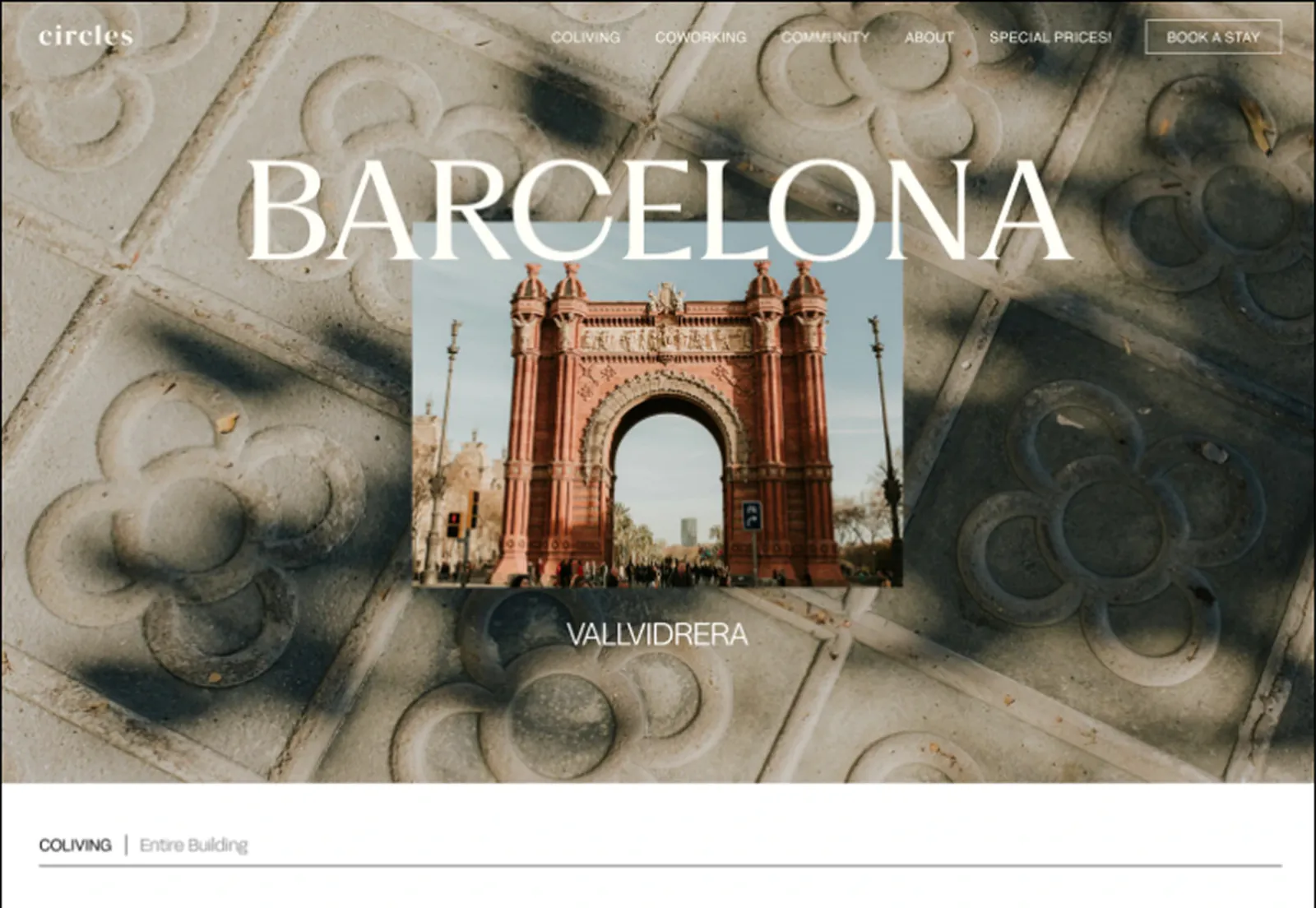 Circles House Barcelona coliving page