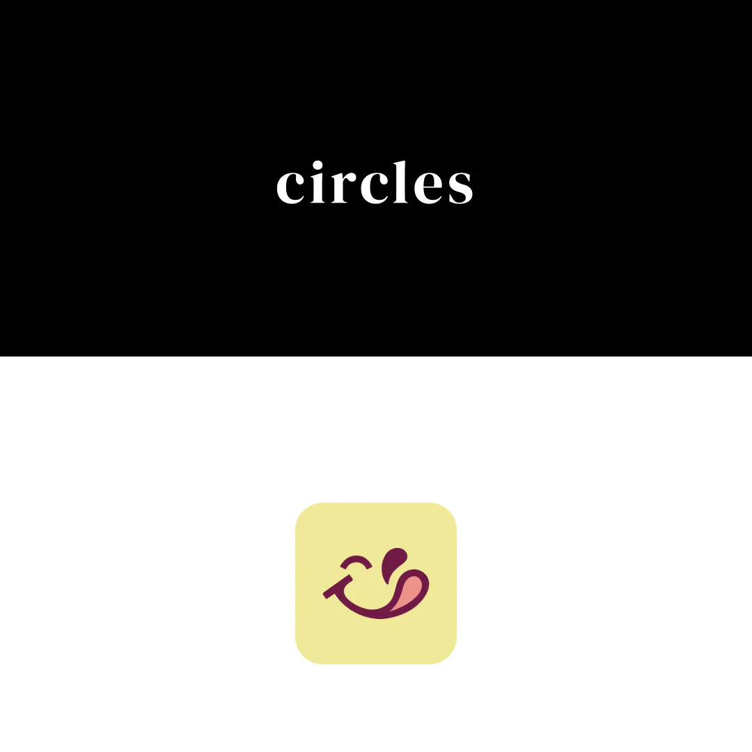 Cover slide: the Circles wordmark above the Taste Buddy app icon.